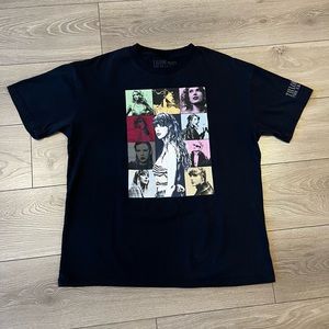 Taylor Swift The Eras Tour Black T-Shirt Size Large